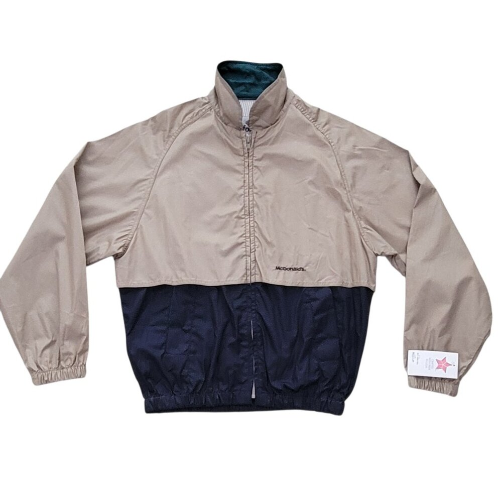 VTG McDonald's Track Jacket California Outerwear USA Made Colorblock Windbreaker